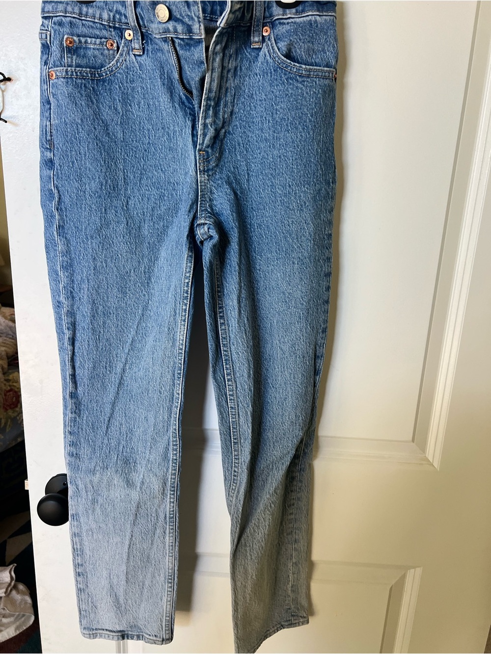 GAP Light Blue Women's Straight-Leg Jeans